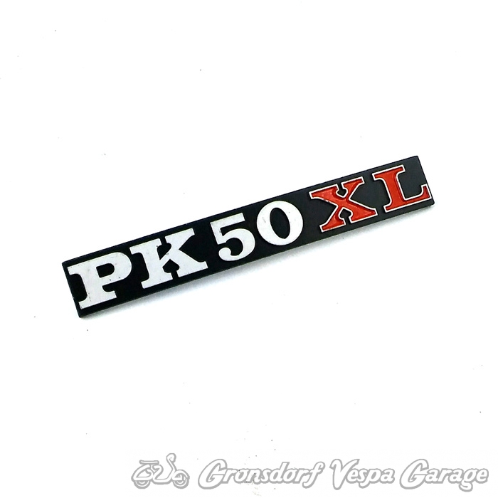 Schriftzug "PK50XL" Seitendeckel