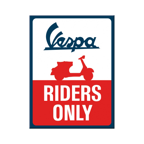 Kühlschrankmagnet - Vespa Riders Only